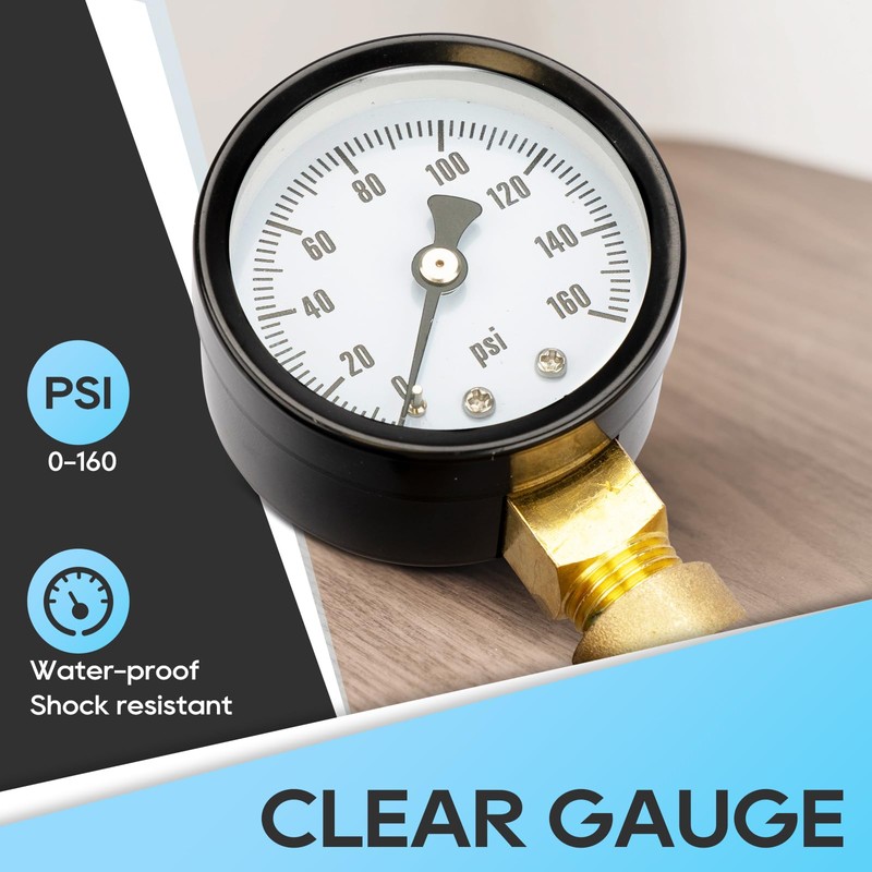 RVGUARD RV Water Pressure Regulator Valve With An Adjustable Knob,