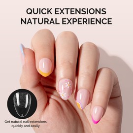 MelodySusie Extra Short Almond Nail Tips - 300Pcs Clear Acrylic, Half Matte Full Cover Press on Nails for DIY Extension & Salon Use, 15 Sizes Pre-Shaped for Long-Lasting Manicure