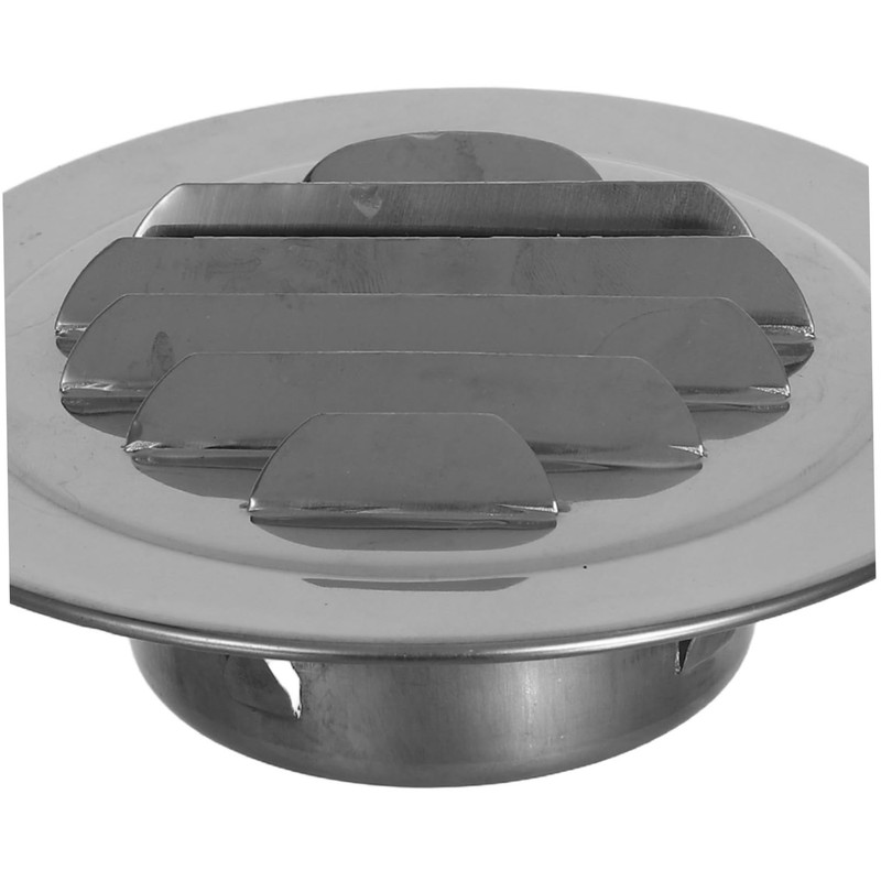 Sosoport 2pcs Stainless Steel Exhaust Vent Cap Outdoor Wall Mounted