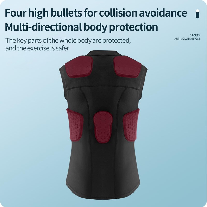 Topeter Rib Protector Vest, Sports Training Protection Undershirts w/ Rib,