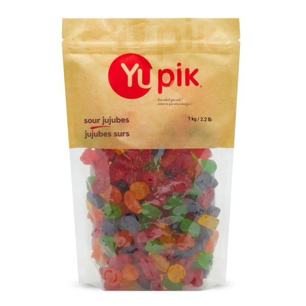 Yupik Sour Jujubes, 1Kg/35.27oz {Imported from Canada}