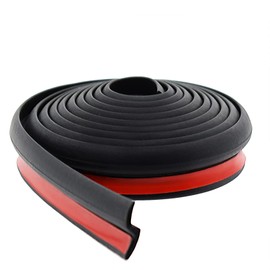 AUTOXBERT 2M/6.5ft Z Shape Car Window Door Rubber Seal Strip Edge Trim Guards Hollow Weatherstrip for Car Window Door Engine Cover