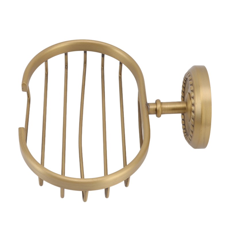 Soap Dish Wall Mounted Twisted Pattern Soap Holder Copper Stainless