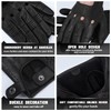 GSG Men Leather Gloves Black Driving Cycling Touchscreen Motorcycle Unlined