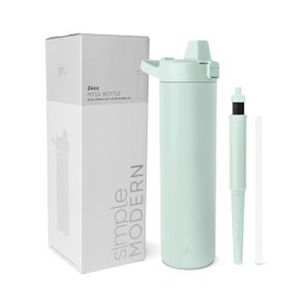 Simple Modern Filtered Water Bottle | Insulated Stainless-Steel Carbon Filter Travel Water Bottles | Reusable for Clean Drinking Water On The Go | 24oz, Retro Mint