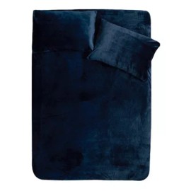 Tesso Sábana Invernal Individual Marino Microfibra Suave Tesso Color Negro Diseño De La Tela Lux