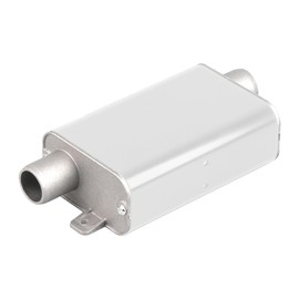 Diesel Heater Silencer Auxiliary Heater Silencer Exhaust Gas Silencer for Parking Heating Silencer Set, Exhaust Silencer Kit for Diesel Heating, Car Exhaust Systems, 24 mm (Silver)