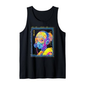 Cyberpunk Gas Mask Girl Techwear Tank Top