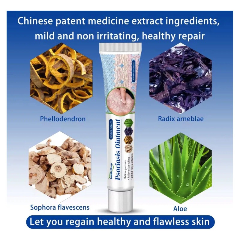 Pomada Psoriasis Natural Antipicazón Hongos Efectiva 20g