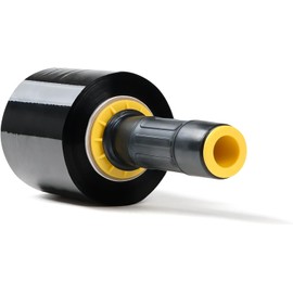 RAGO® Stretch Film Set Mini Rolls I Black Film for Furniture Stretch Film I Pallet Film Hand Film Wrap Film (‎1 x Black 0.43 kg - Includes Hand Sprender)
