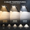 USB-C Rechargeable Clip-On Book Light, 3 Color Temperatures & 5