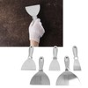 5PCS Putty Scrapers Stainless Steel Scraper Set Plaster Grout Putty