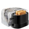 ZDCUSTOM White Marble Toaster Cover 4 Slice Bread Toaster Oven