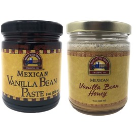 Blue Cattle Trucking Co. Gourmet Mexican Vanilla Pack - Vanilla Bean Honey & Vanilla Bean Paste, 2-Pack