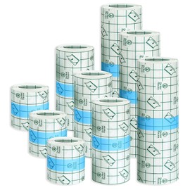 9 Rolls Tattoo Aftercare Bandage - Jconly Waterproof Tattoo Film Second Skin Tattoo Cover Up Patch Tape Healing Wrap Tattoo Supplies for Swimming, Shower, Wound Initial Healing(2 Inch, 4 Inch, 6 Inch)