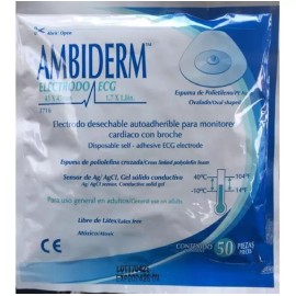 Ambiderm Electrodo Para Monitoreo Cardiaco Ambiderm T-716 Con 50 Pz