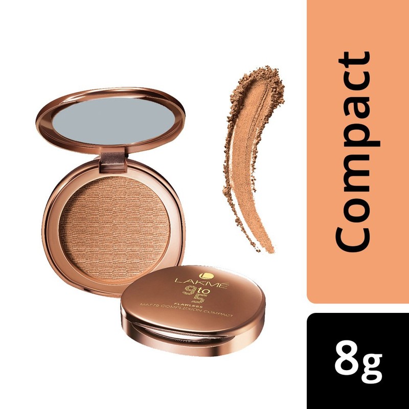 Lakme 9 To 5 Flawless Matt Complexion Compact Matte, Apricot,