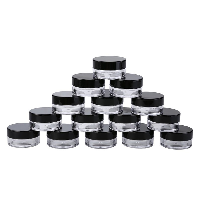 50 Pcs Cosmetic Jars Empty Plastic 5 Gram Makeup Containers