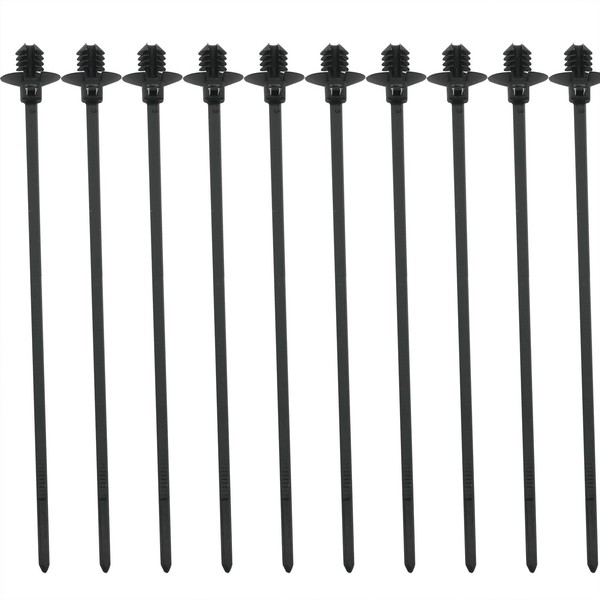 CHENJIN 60PCS Threaded Head Nylon Cable Ties Six Sizes Automotive