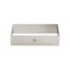 DECORA 0063763 TORTENRING RECHTECKIG AUS Edelstahl 26X11X4,5H cm