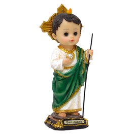 Gigi's Classy Kids Boys Girls Catholic 8" Statues Resin Infant Figures Religious Gift Judas Guadalupe Michael (St. Jude)