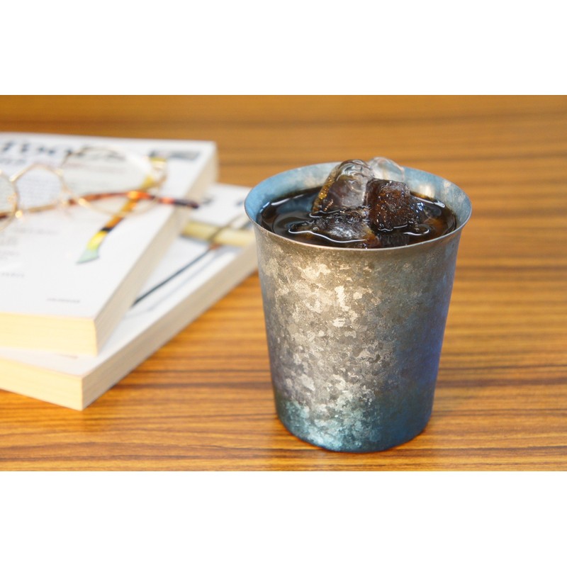 HORIE T14KM250GB Titanium Double Layer Tumbler, Made in Tsubame, Niigata