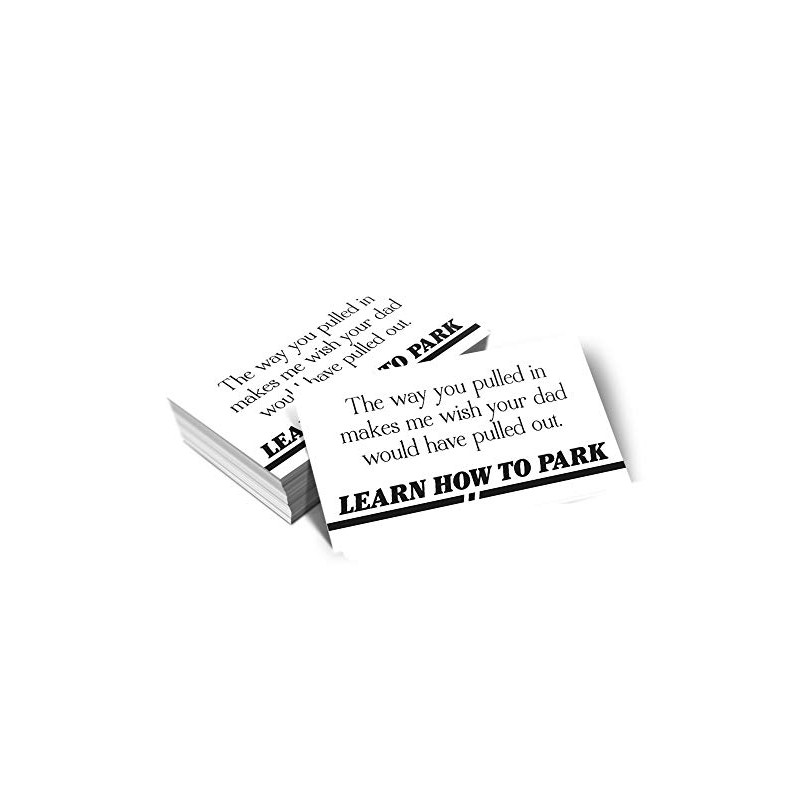 Learn How To Park - Bad Parking Business Cards (Pack