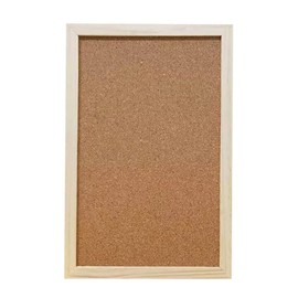 Cork Board 7.9" x 11.8" Wooden Framed Bulletion Board Decorative Hanging Message Board for Home School Office