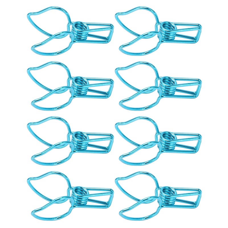 100pcs Binder Clips Cute Cartoon Peach Shape Metal Hollow Tail