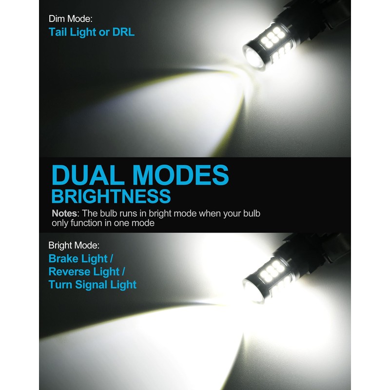 Yorkim 7443 led bulb, super bright 7440 led bulb T20
