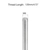 TOP-VIGOR 10Pcs M6 x 120mm Fully Threaded Rod, 304 Stainless