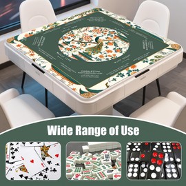 32.5" American Mahjong Mat with Carrying Bag Rolled No-Crease Green