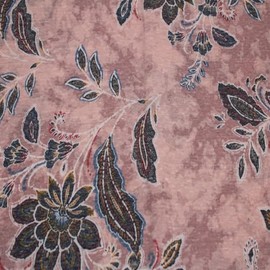 Texco Inc 60" Wide Printed Lightweight Tri-Blend Jersey-Poly Cotton Rayon-130 GSM, Breathable for Apparel, Swimwear, Maternity, Activewear, Decorations & DIY Projects, Blush Denim 1 Yard