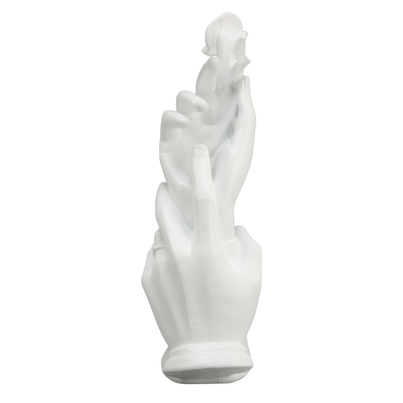 Hand Display Stand White Resin Smoothing Elegant Multifunction Jewelry Display