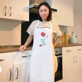'A Poppy Losing Petals ' Unisex Cooking Apron (AP00078989)