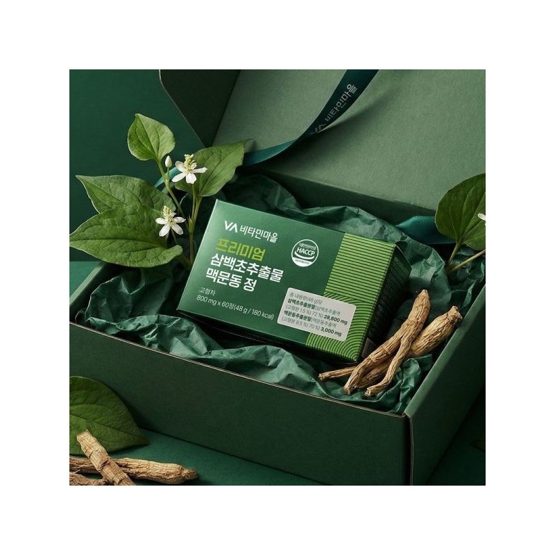 Vitamin Village 비타민마을 프리미엄 삼백초추출물 맥문동 정 60정 x 1박스