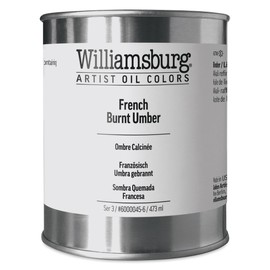 Williamsburg Handmade Oil Paint - French Burnt Umber, 16 oz can