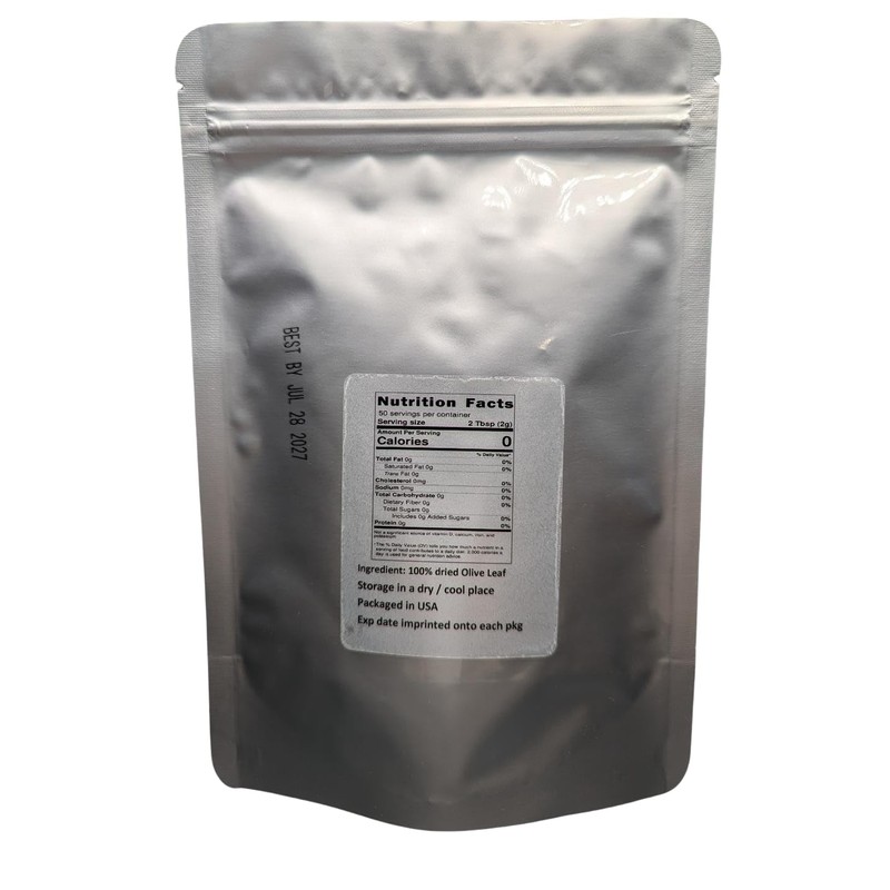 Greek Olive Leaf - Olea europaea Dried Whole Leaf from