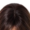 Rovizère Long Wavy Wig with Bangs, Light Brown Ombre Synthetic