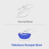 pekokavo 5.8" Anti-Spill Suction Bowl for Seniors, Non-Slip No Tip