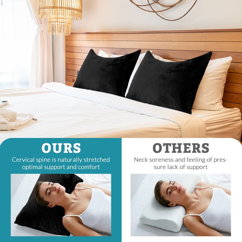 Tudomro 1 Piece Curved Pillow Case Side Sleeper Pillowcase (Only