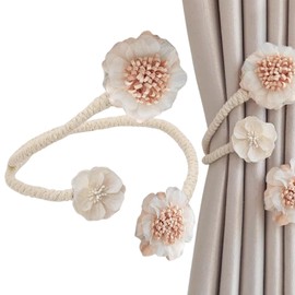 Cute Curtains Tiebacks | Artificial Twist Bough Flower Curtains Holdbacks Clips - Flexible Curtains Tiebacks Clips, Decorative Tiebacks, Curtains Holders for Home, Bedroom