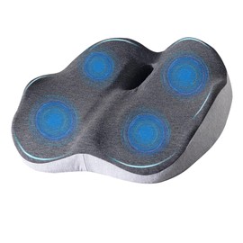 Felenny Memory Foam Seat Cushion Office Chair Cushion Non-Slip Comfort Chair Pad Seat Coccyx Cushion Relieve Tailbone Sciatica Back Pain Memory Foam Cushion for Office,Travel, Car Seat, Home