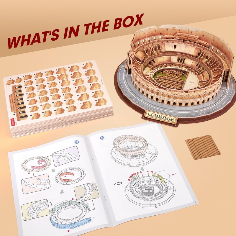 CubicFun 3D Puzzles for Adults Kids New Version Italy Rome