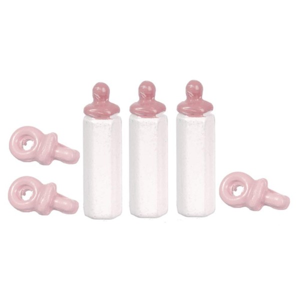 Melody Jane Dollhouse Miniature Nursery Accessory Set Baby's Bottles &