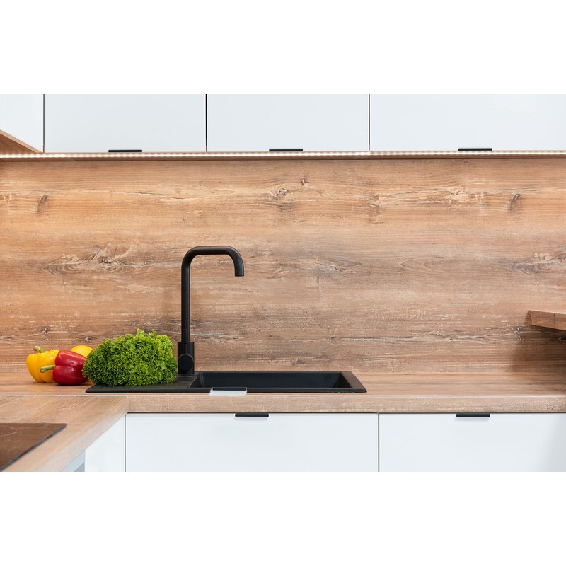 Ravinte 30 Pack Finger Pulls for Cabinets 80mm/3.15" Length Black