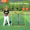 4x4.5 Ft Baseball and Softball Rebounder Net - Adjustable PitchBack