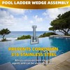 YUEERIO Pool Ladder Anchors Corrosion Resistant 316 Stainless Steel Inground