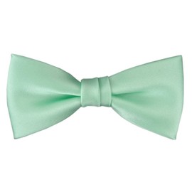 TigerTie Small children Baby bow tie in mint all-one-color - size 29 bis 50 cm Neck circumference adjustable + storage box