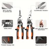 AIMALL Heavy Duty Aviation Tin Scissors Set - 3-Piece Metal